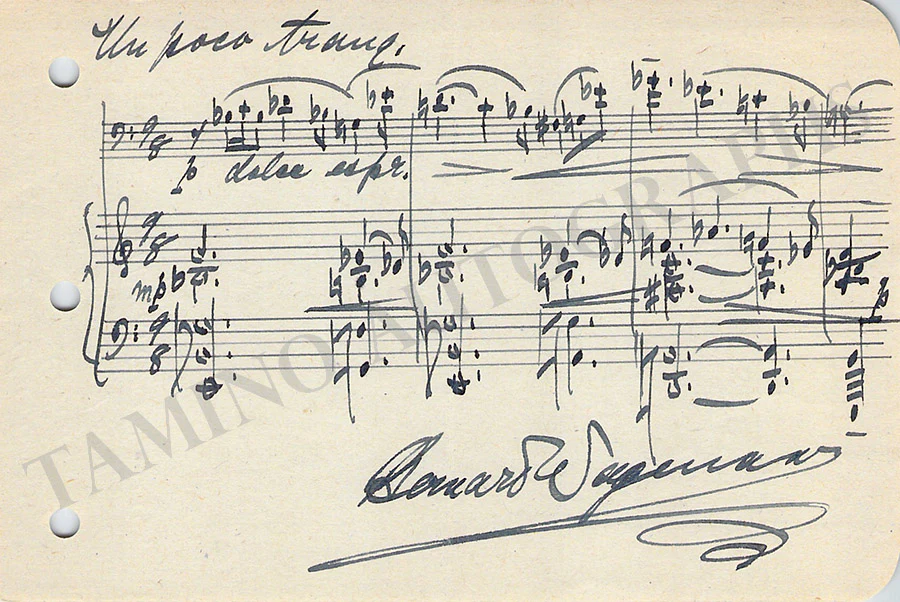 Composers - Autograph Music Quotes Signed (Various Options) A-D Part 1 - Image 34