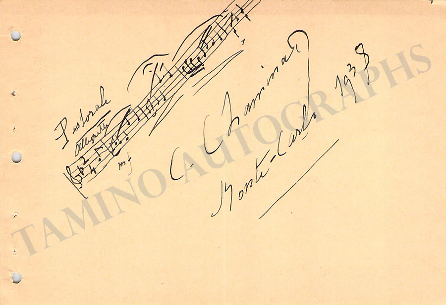 Composers - Autograph Music Quotes Signed (Various Options) A-D Part 2 - Image 8