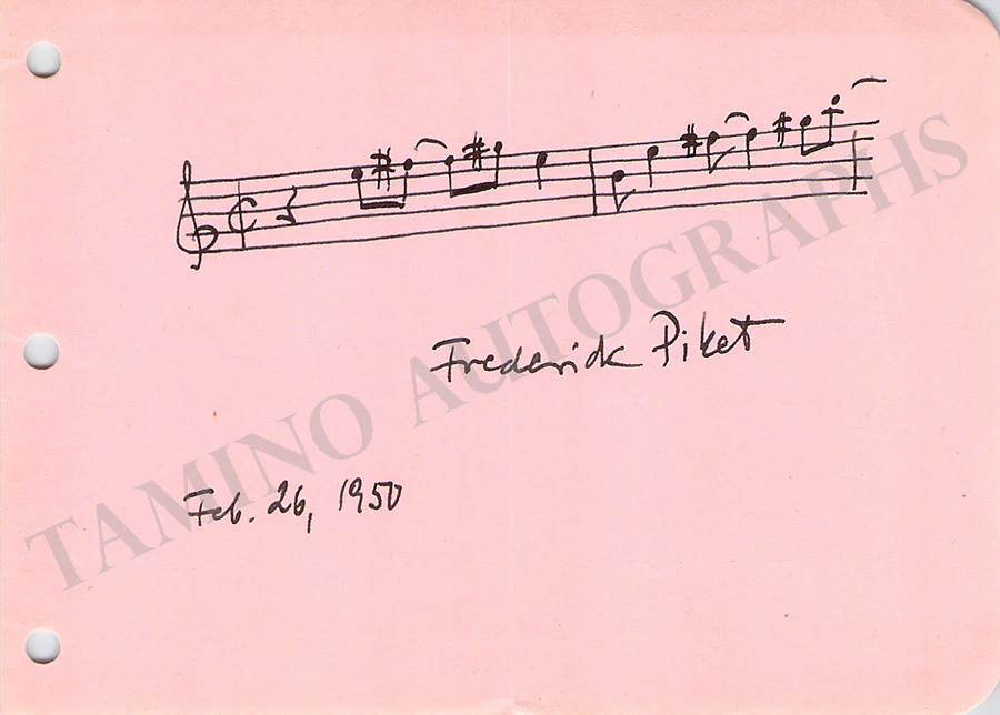 Composers - Autograph Music Quotes Signed (Various Options) E-H Part 1 - Image 15