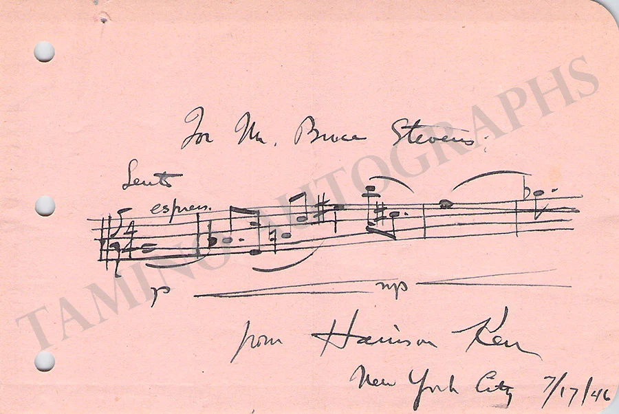 Composers - Autograph Music Quotes Signed (Various Options) E-H Part 1 - Image 19