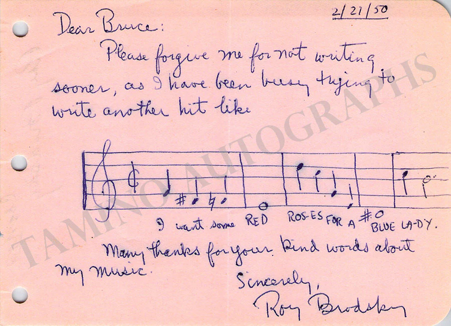 Composers - Autograph Music Quotes Signed (Various Options) R-U - Image 14