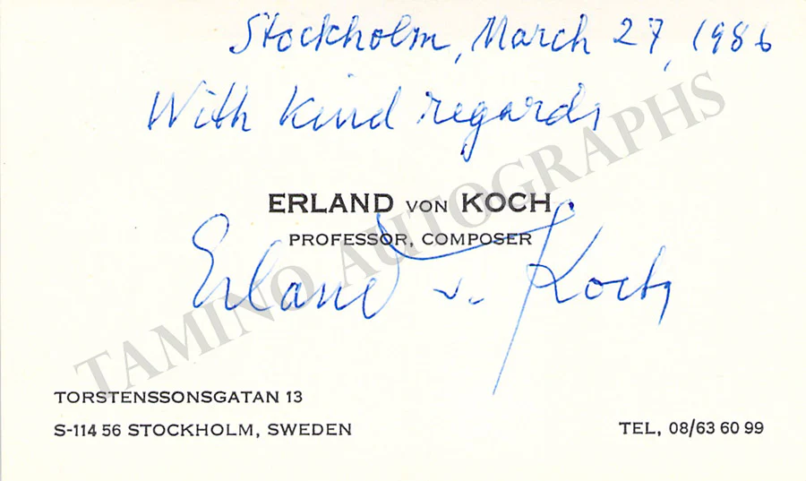 Composers Signatures - Lot of 27 Signed Cards - Image 11