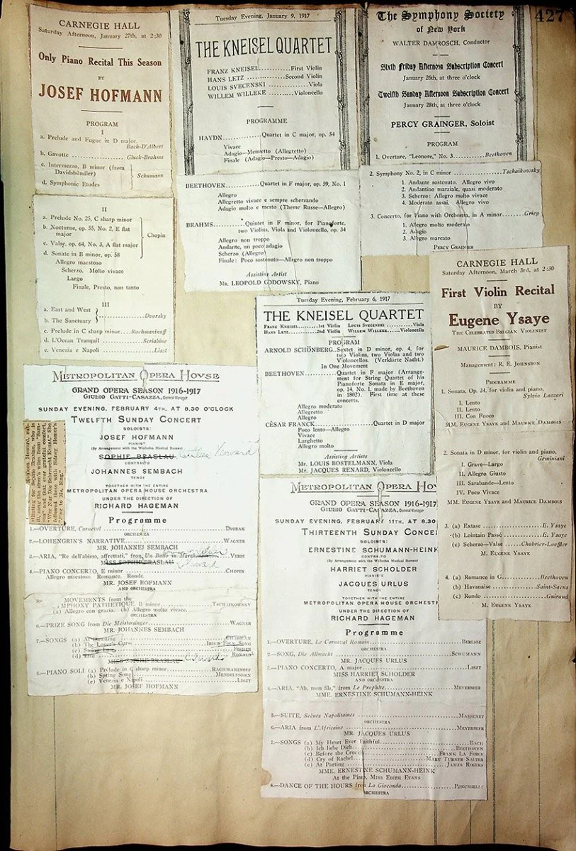 Concerts - Large Program Clip Collection 1883-1925 - Image 105