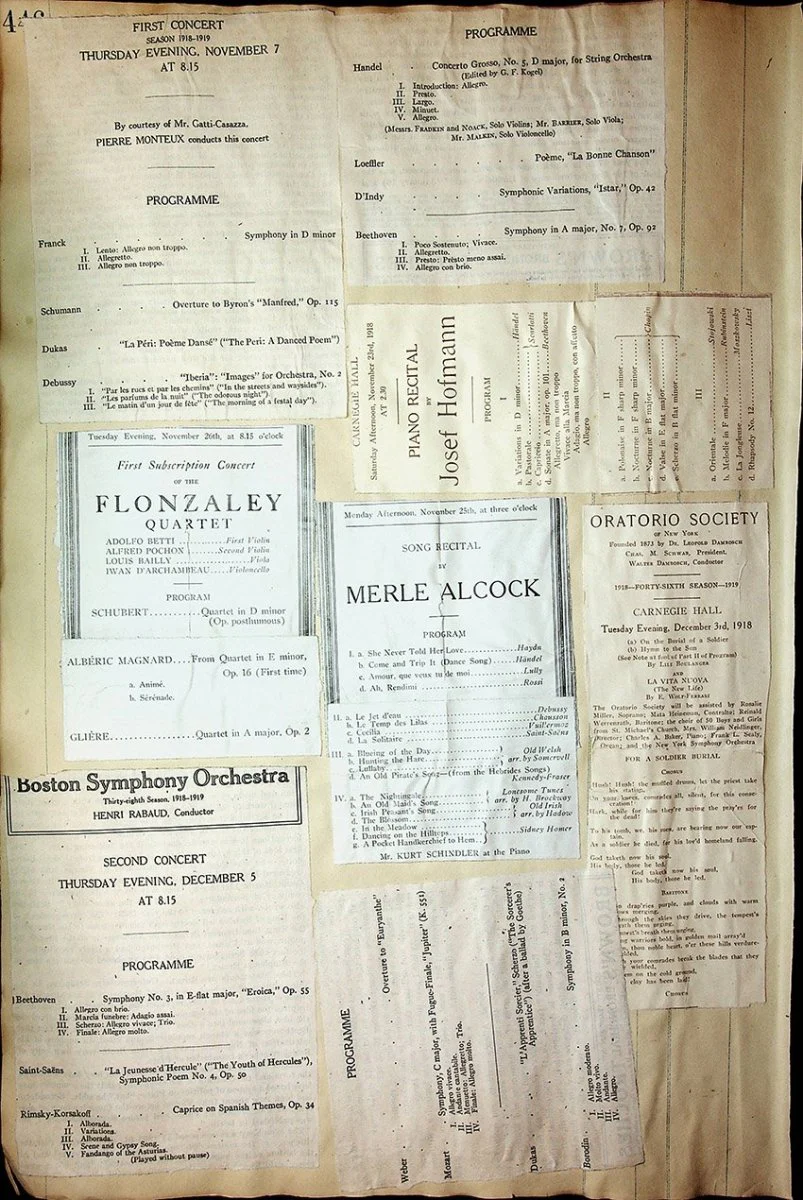 Concerts - Large Program Clip Collection 1883-1925 - Image 112