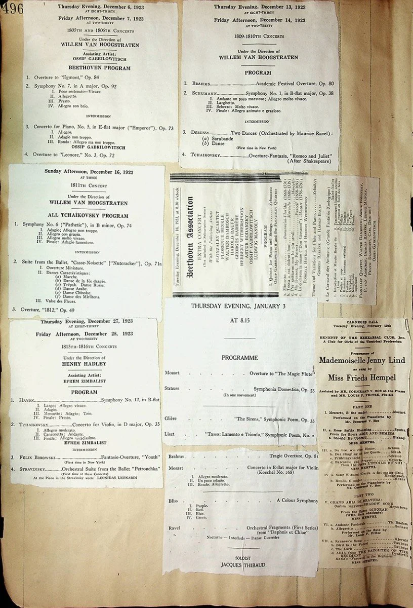 Concerts - Large Program Clip Collection 1883-1925 - Image 132