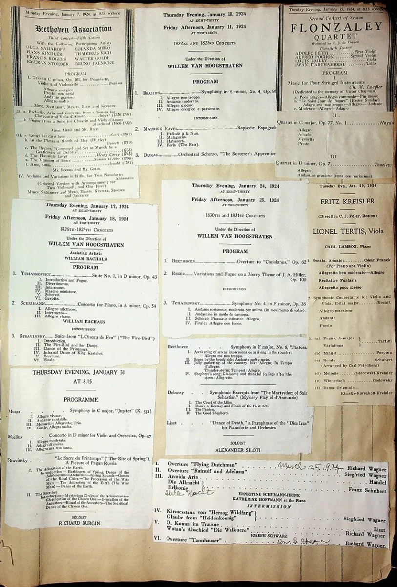 Concerts - Large Program Clip Collection 1883-1925 - Image 133