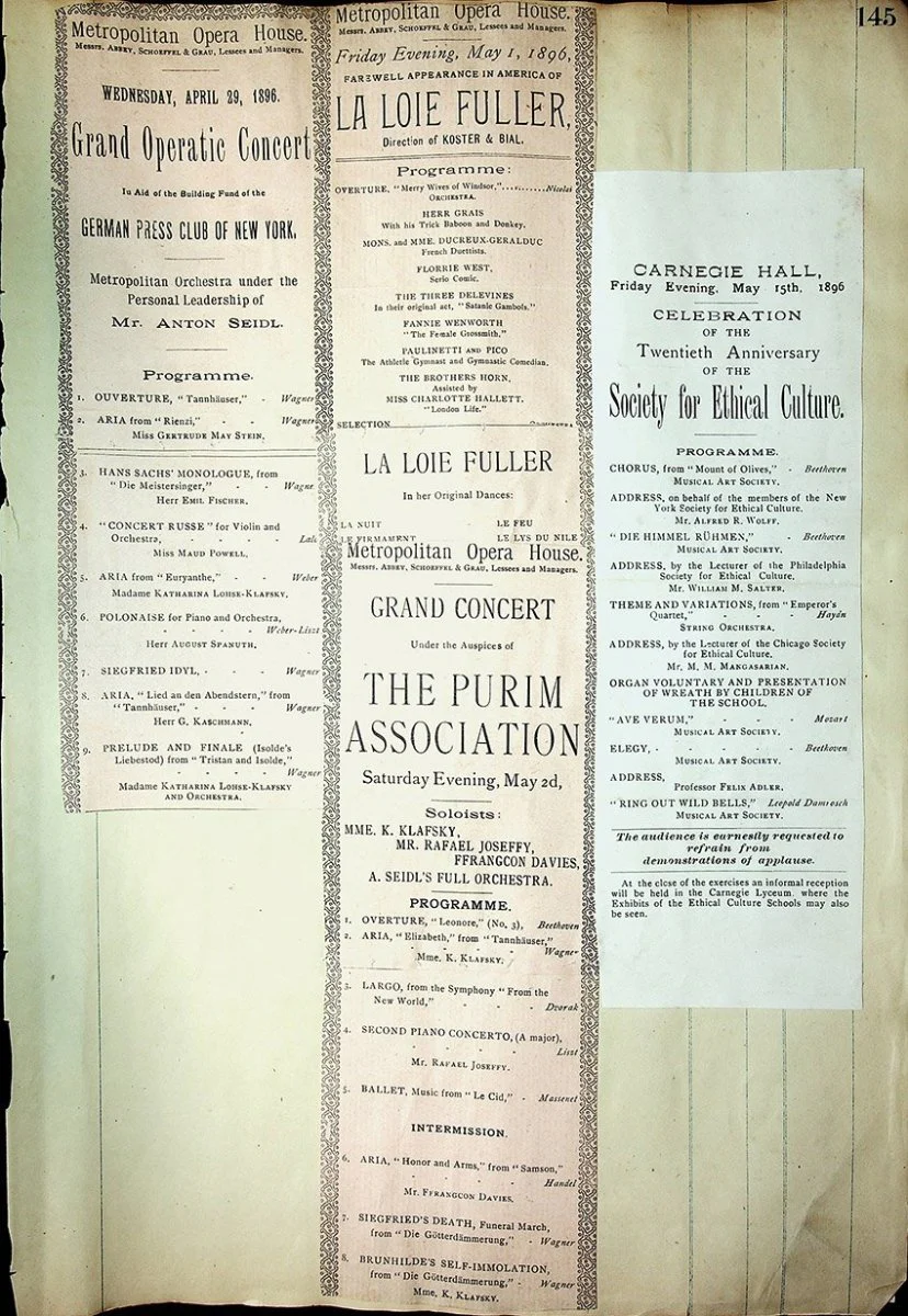 Concerts - Large Program Clip Collection 1883-1925 - Image 17