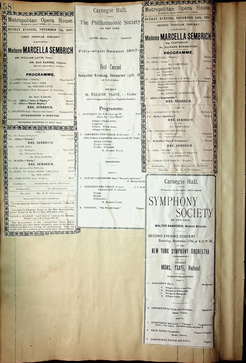 Concerts - Large Program Clip Collection 1883-1925 - Image 20