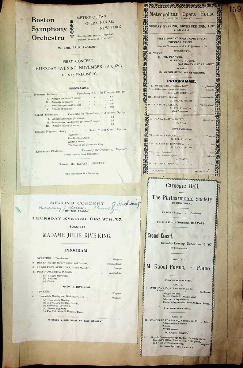 Concerts - Large Program Clip Collection 1883-1925 - Image 21