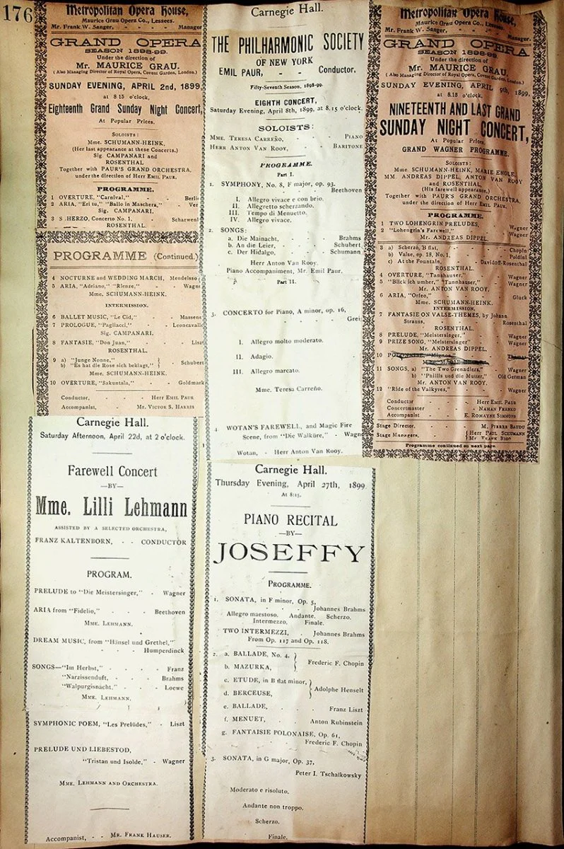 Concerts - Large Program Clip Collection 1883-1925 - Image 28