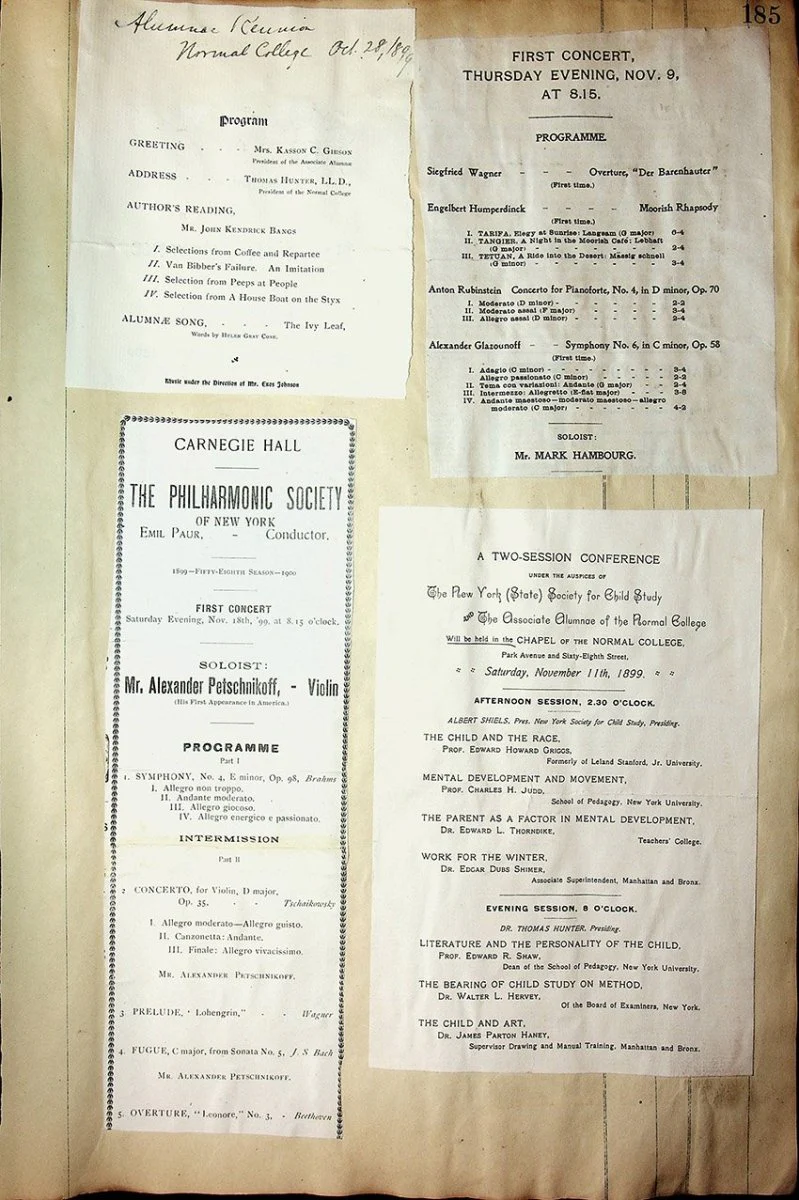 Concerts - Large Program Clip Collection 1883-1925 - Image 29