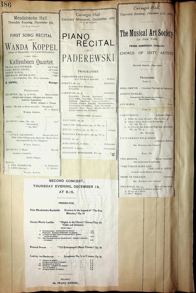 Concerts - Large Program Clip Collection 1883-1925 - Image 30