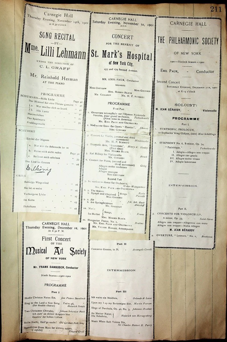 Concerts - Large Program Clip Collection 1883-1925 - Image 37
