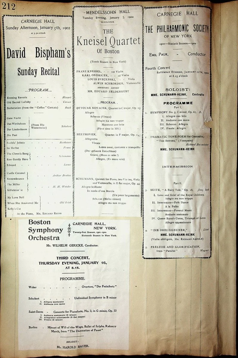 Concerts - Large Program Clip Collection 1883-1925 - Image 38