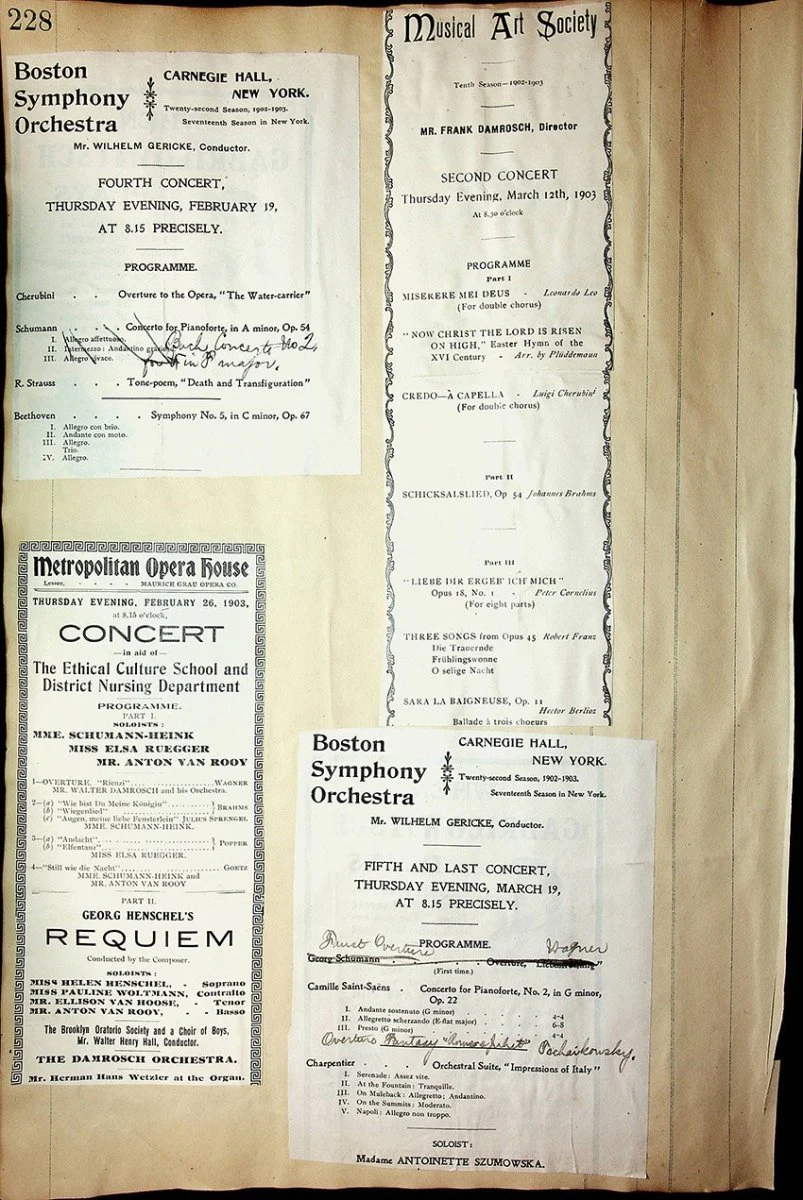 Concerts - Large Program Clip Collection 1883-1925 - Image 44