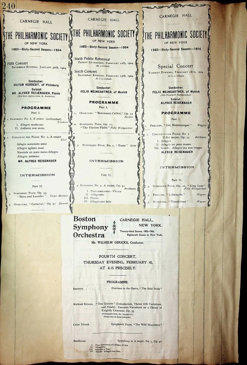 Concerts - Large Program Clip Collection 1883-1925 - Image 46