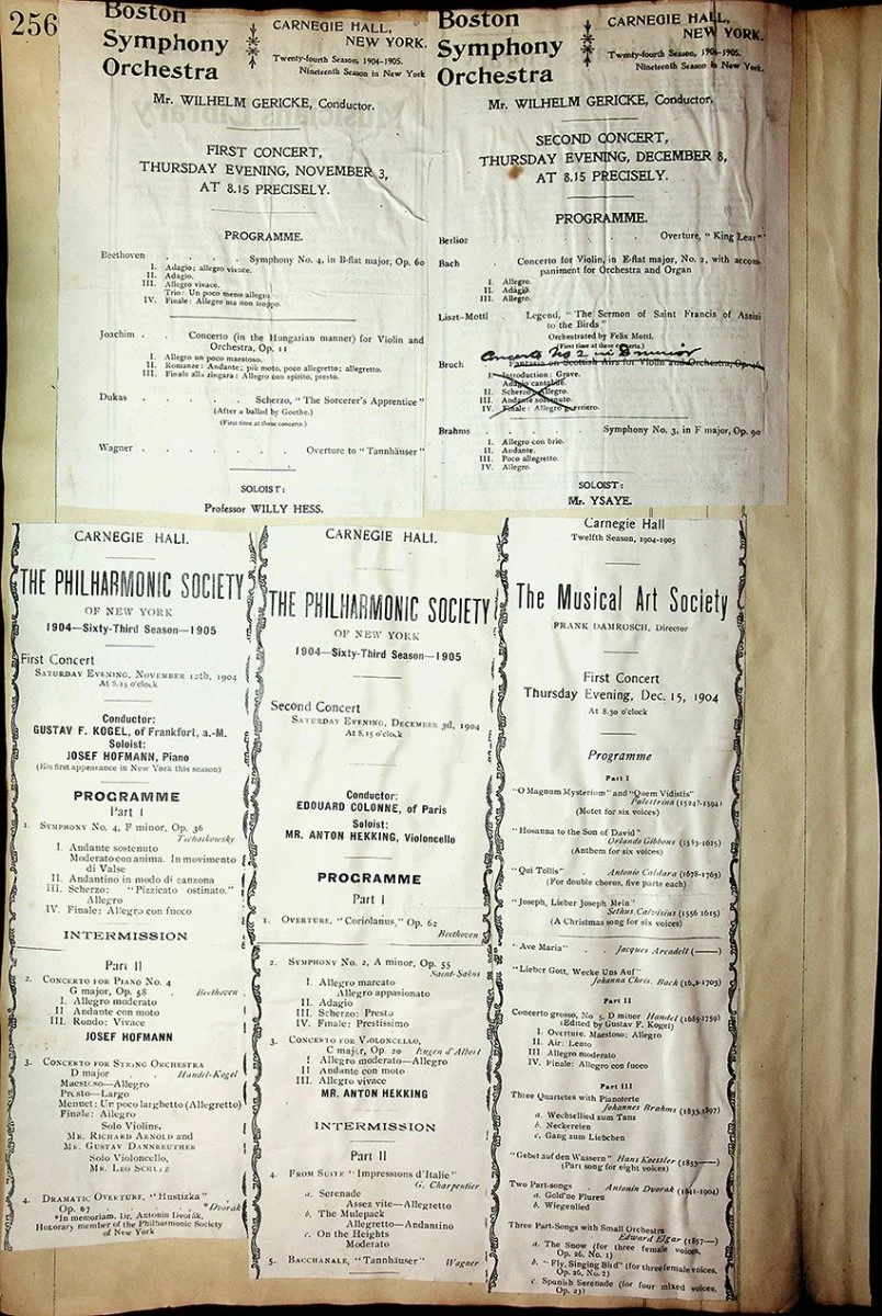 Concerts - Large Program Clip Collection 1883-1925 - Image 50