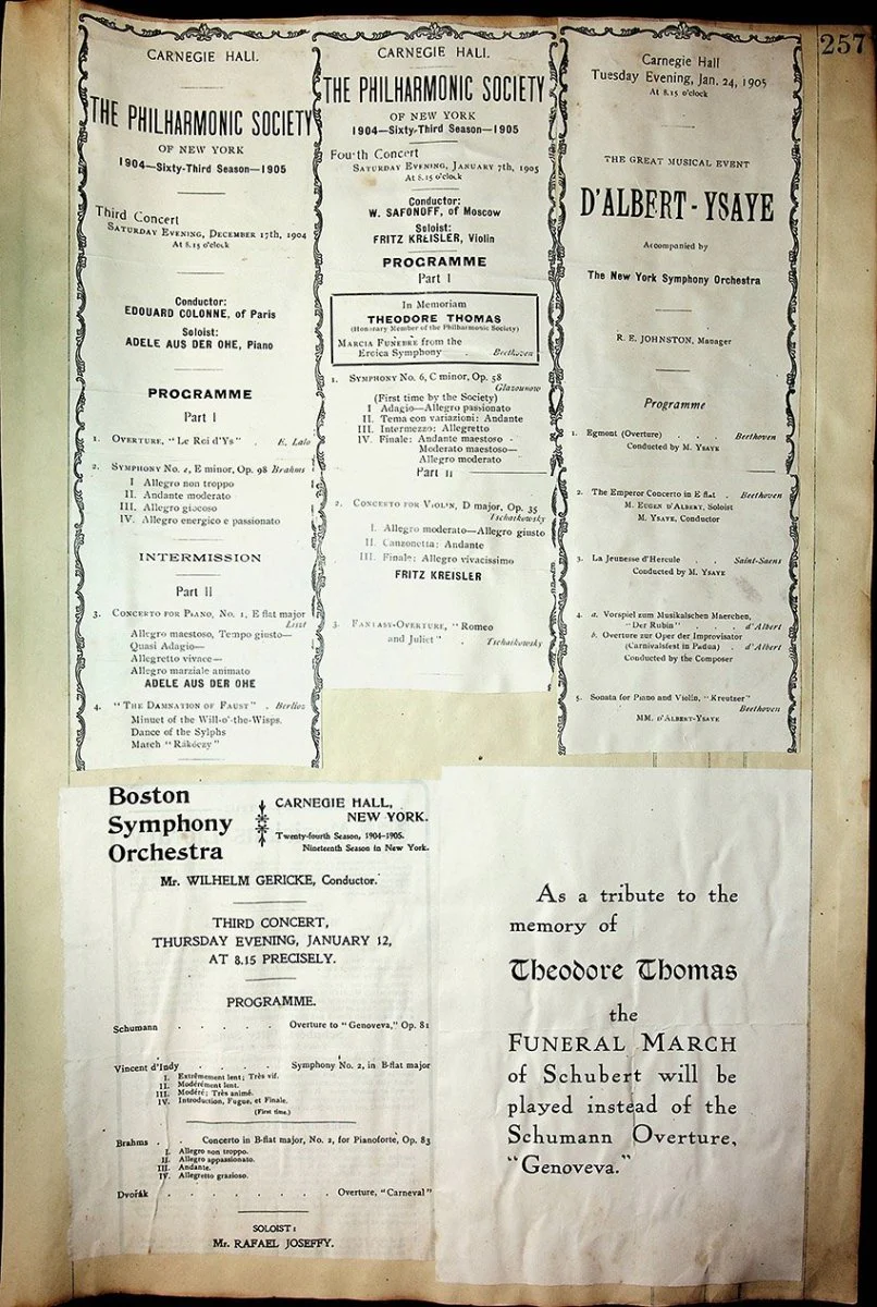 Concerts - Large Program Clip Collection 1883-1925 - Image 51