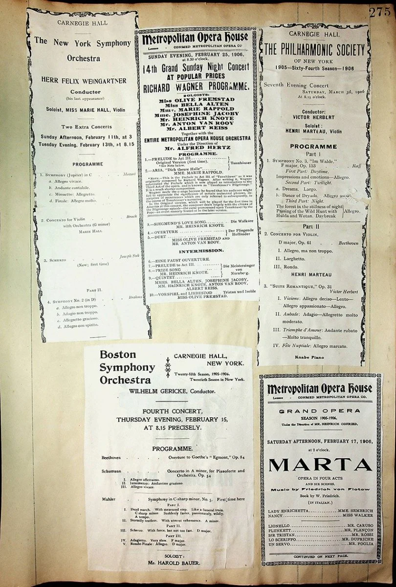 Concerts - Large Program Clip Collection 1883-1925 - Image 59