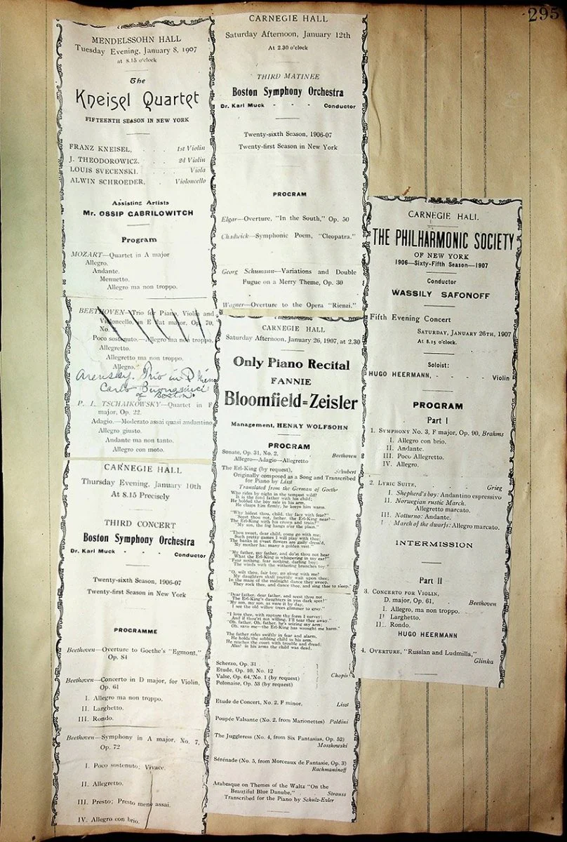 Concerts - Large Program Clip Collection 1883-1925 - Image 67