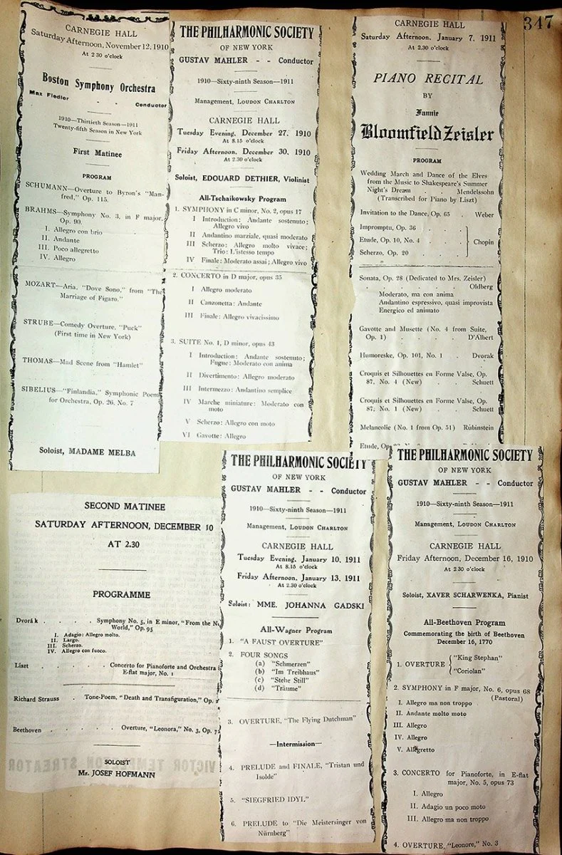 Concerts - Large Program Clip Collection 1883-1925 - Image 83