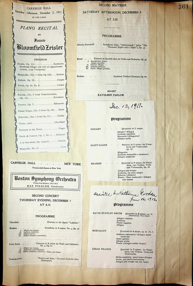 Concerts - Large Program Clip Collection 1883-1925 - Image 87