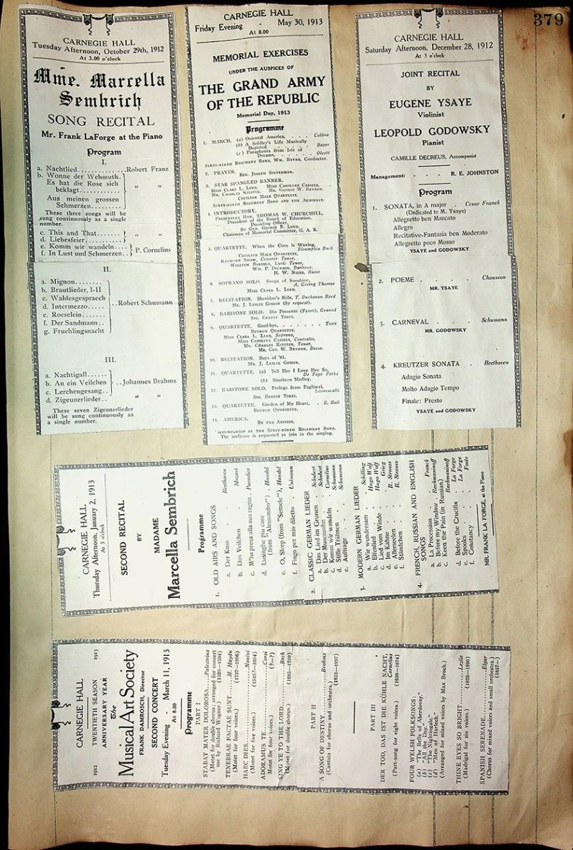 Concerts - Large Program Clip Collection 1883-1925 - Image 93
