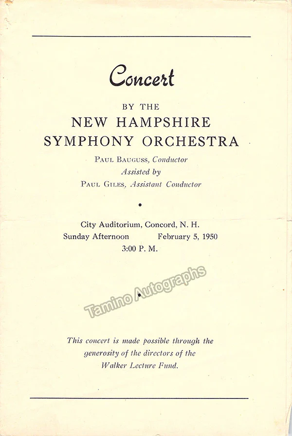 Conductors - Signed Programs 1930s-1960s Lot - Image 13