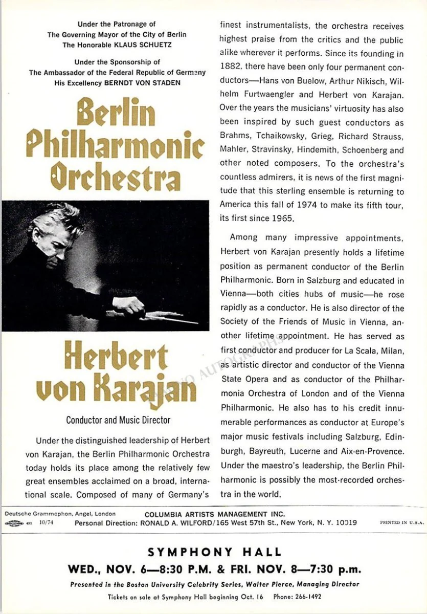 Conductors - Set of 14 Concert Playbills - Image 12