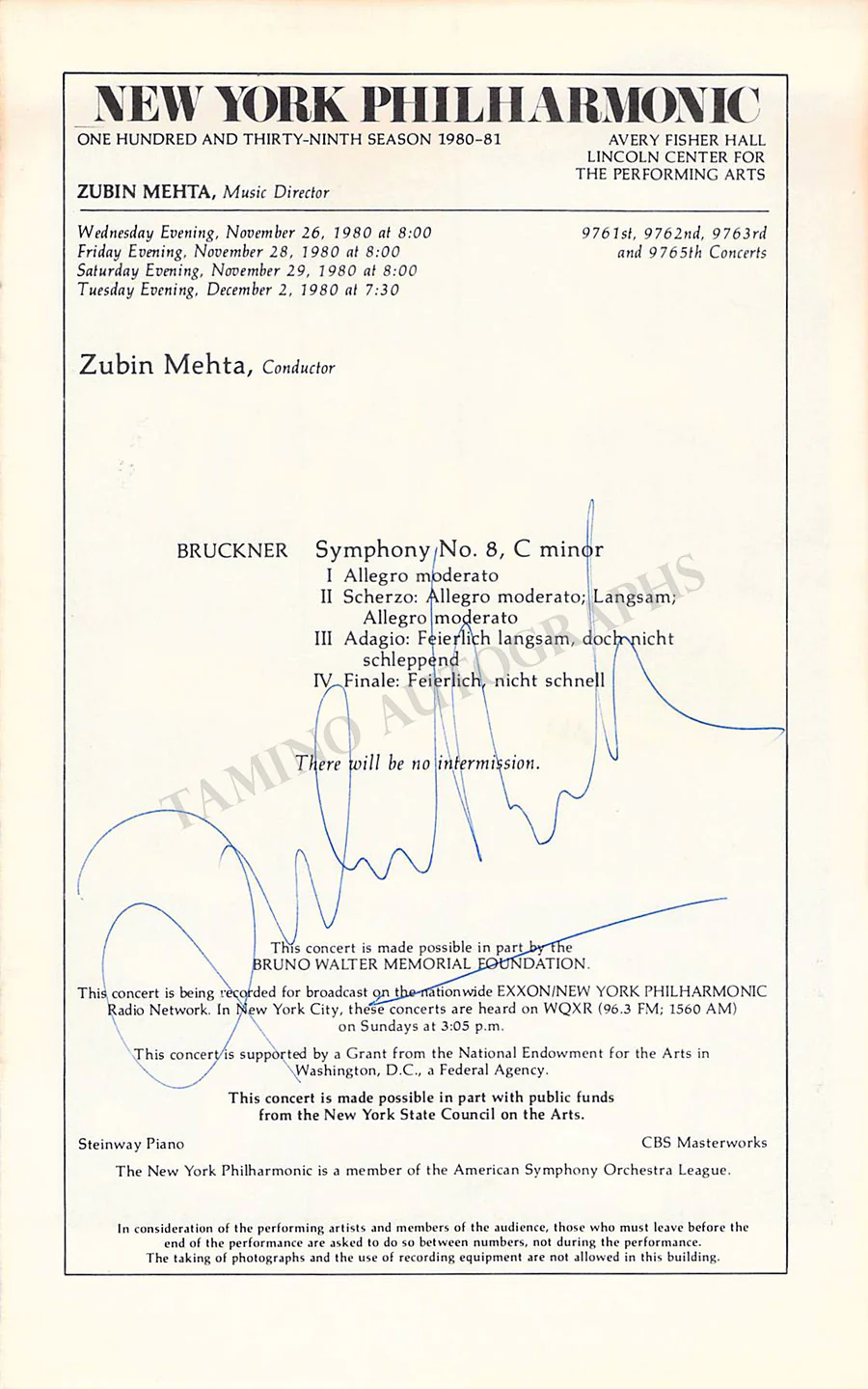 Conductors Signed Program Pages – Set of 42 - Image 41