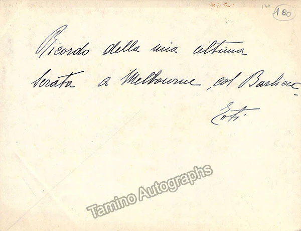 DAL MONTE, Toti (Various Autographs) - Image 22