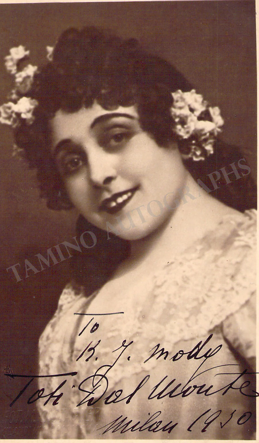 DAL MONTE, Toti (Various Autographs) - Image 24