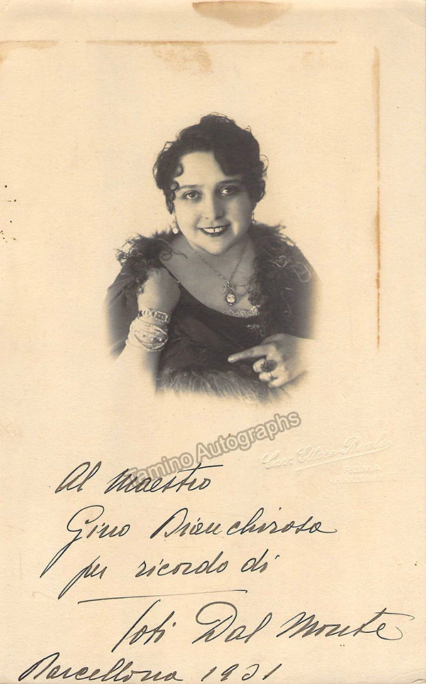 DAL MONTE, Toti (Various Autographs) - Image 25