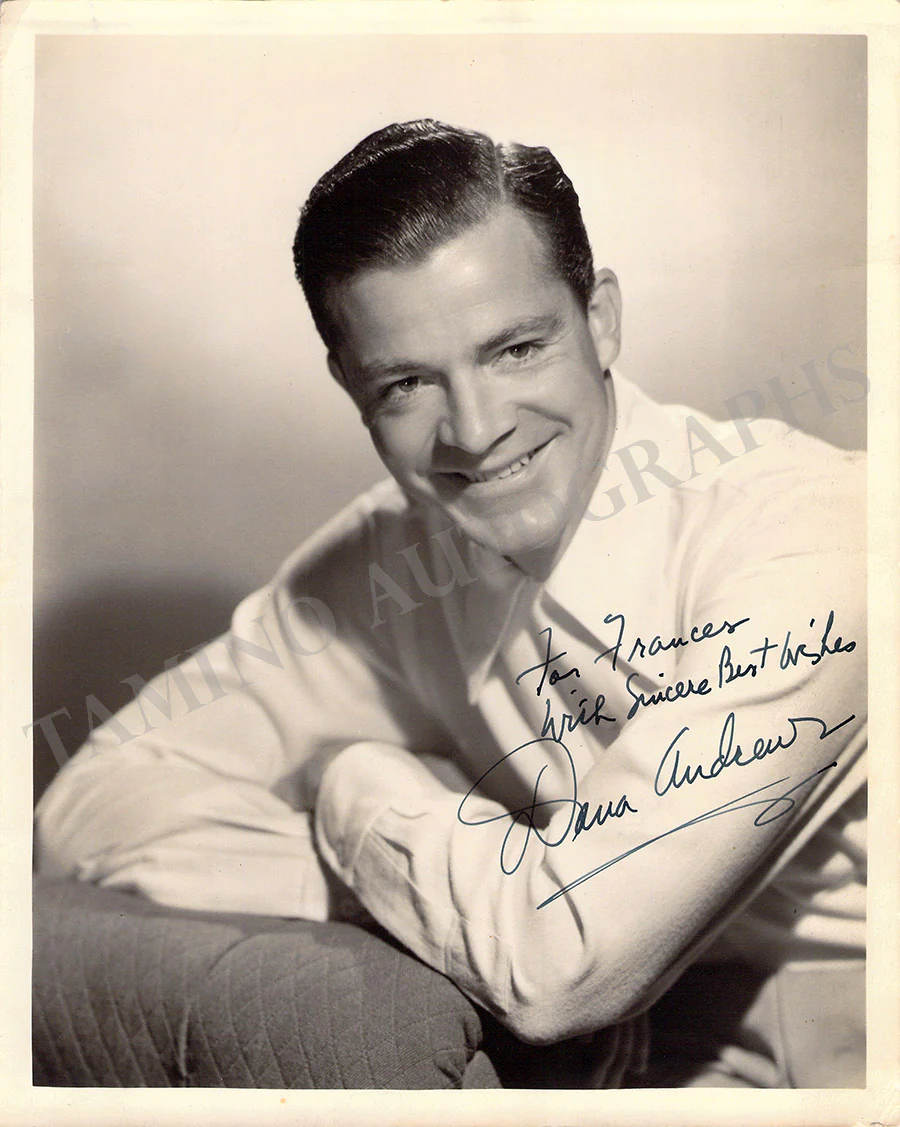 Andrews, Dana - Various Autographs - Image 2