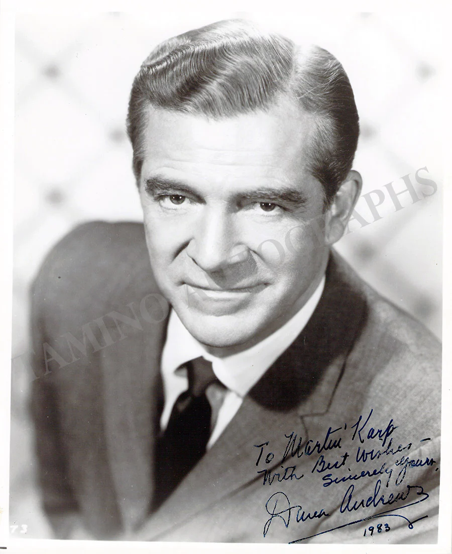 Andrews, Dana - Various Autographs - Image 6