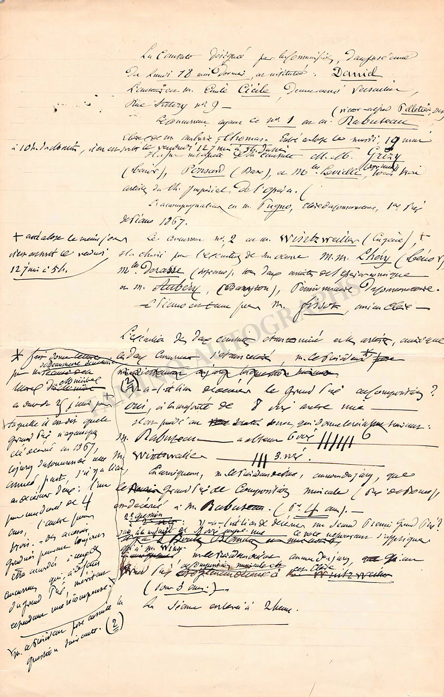 Auber, Daniel - Autograph Manuscripts (Various Options) - Image 20