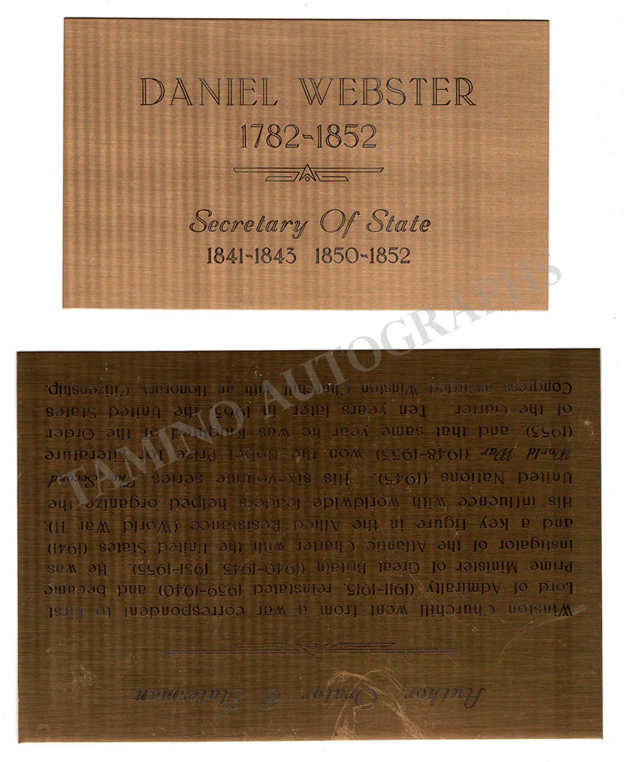 Webster, Daniel - Signed Check - Image 3