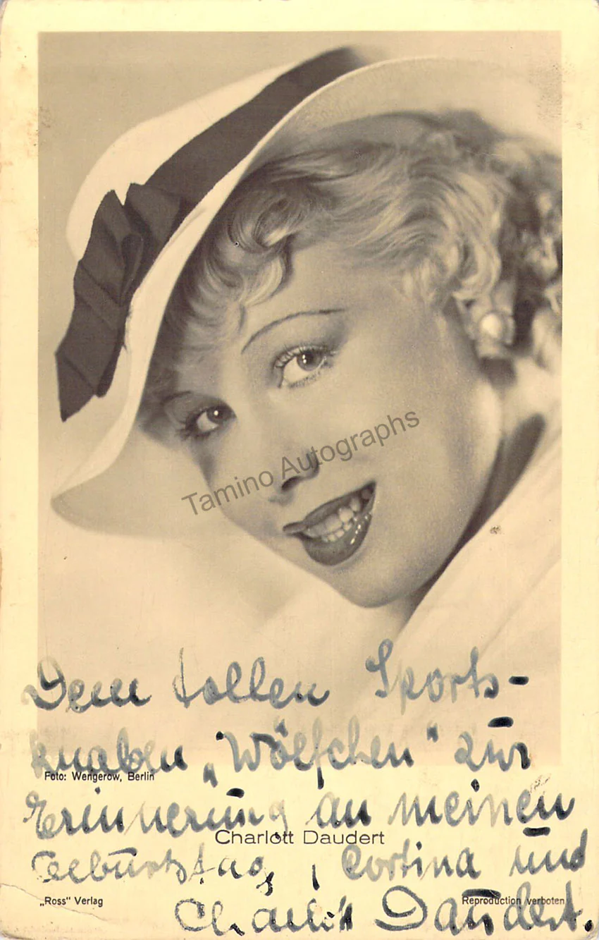 Daudert, Charlott - Signed Photograph