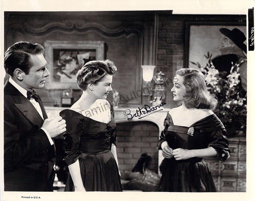 Davis, Bette - Signed Photo in "All About Eve"