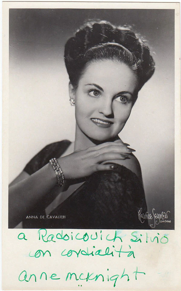 DE CAVALIERI, Anna (Various Autographs) - Image 2