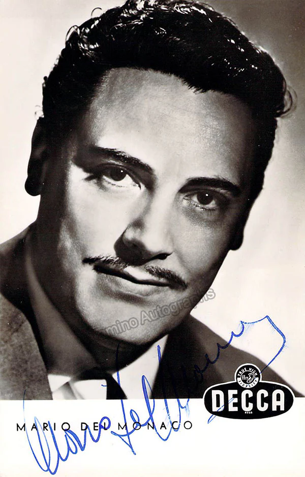 DEL MONACO, Mario (Various Autographs) - Image 30