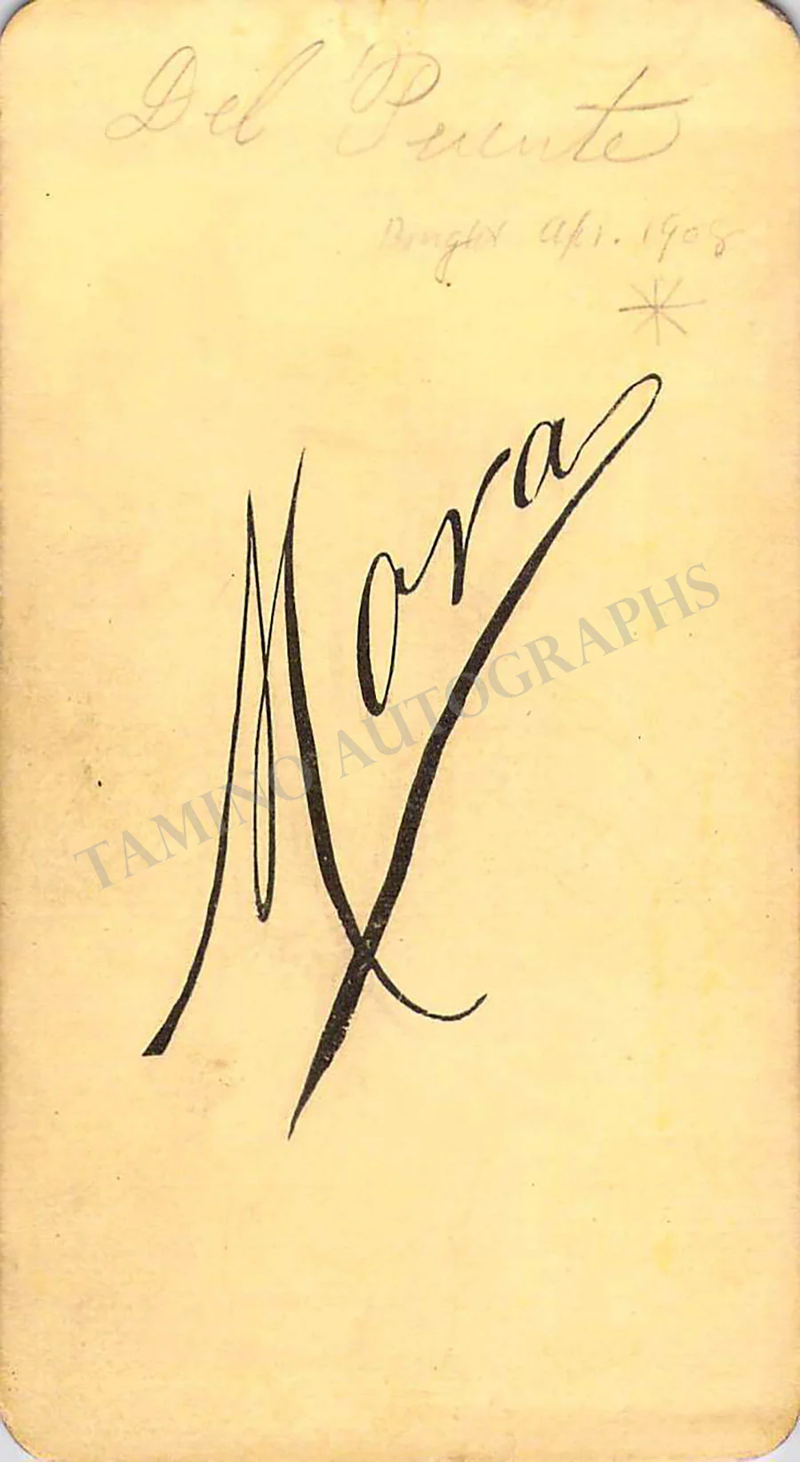 Del Puente, Giuseppe - Signed Card + Unsigned CDV - Image 2