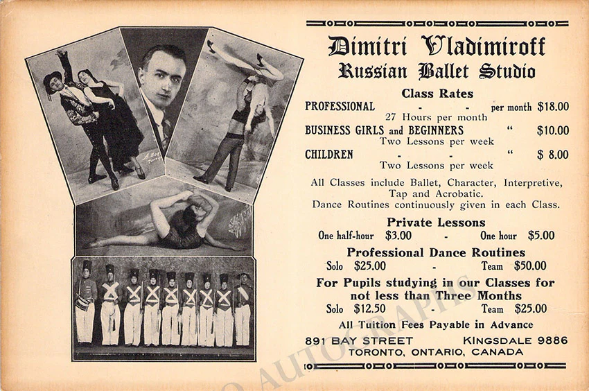 Vladimiroff, Dimitri - Ballet Studio Brochure - Image 2