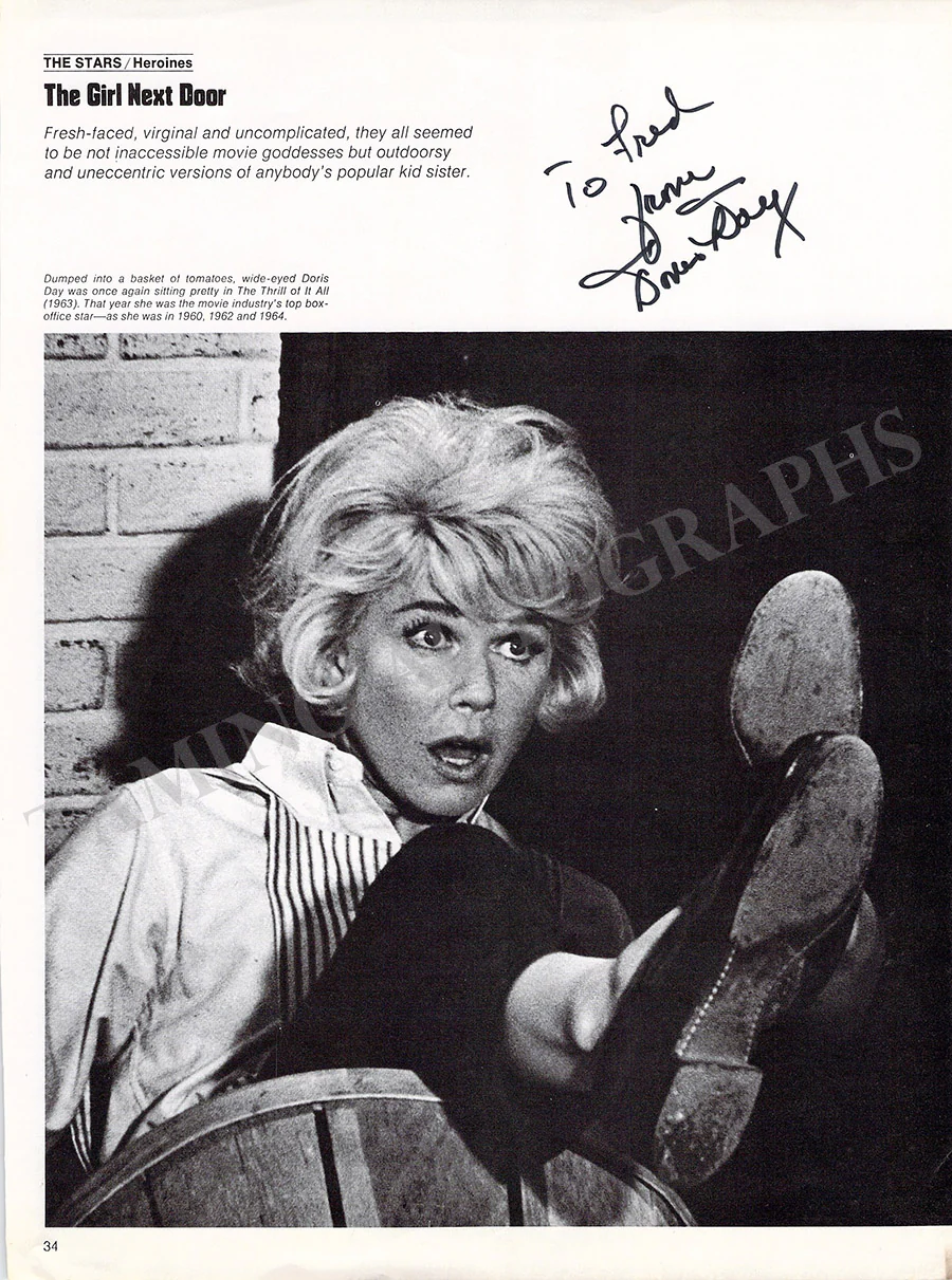 Day, Doris - Various Autographs - Image 6