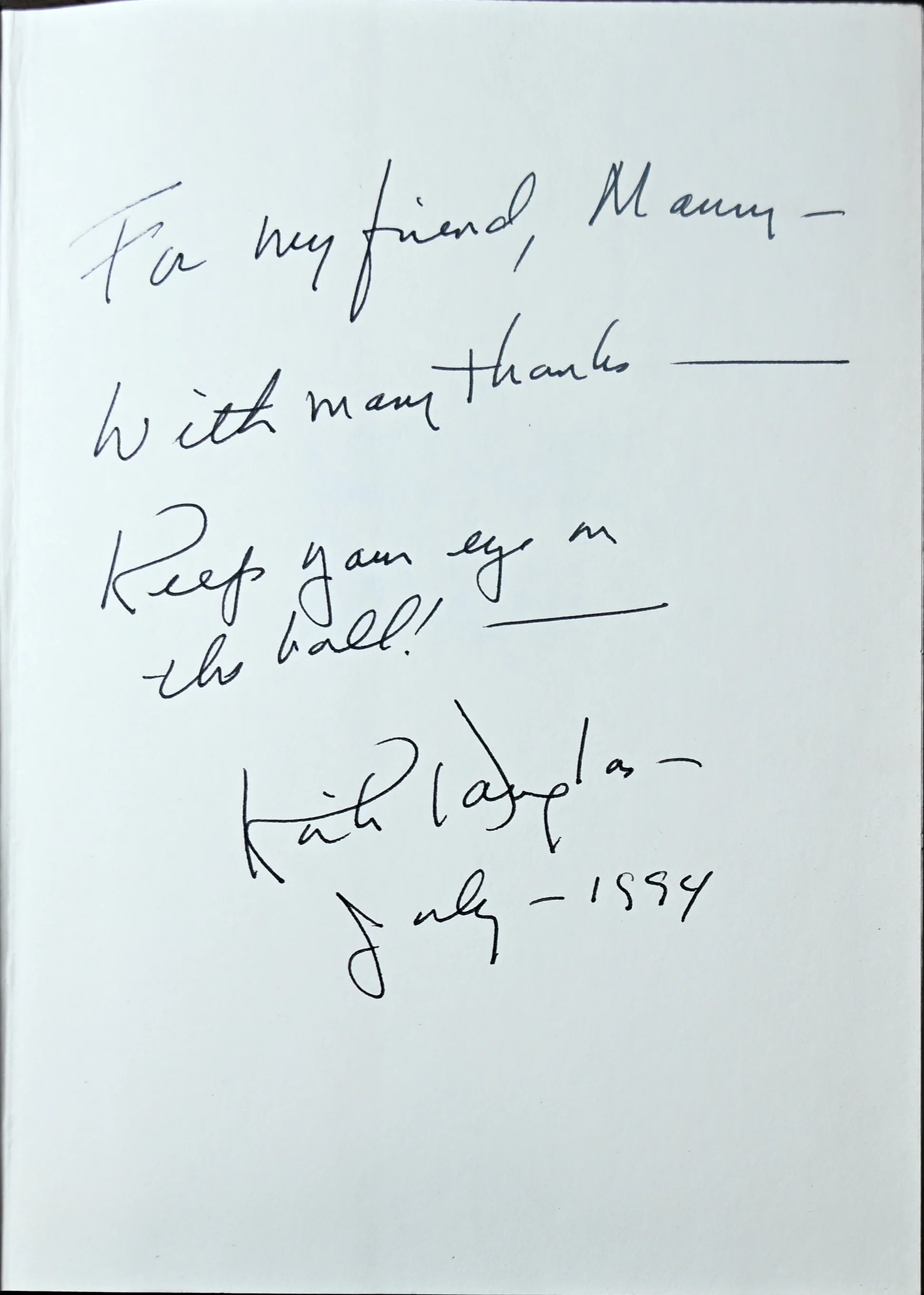 Douglas, Kirk - Collection of 9 Signed Books and Signed Photo - Image 14