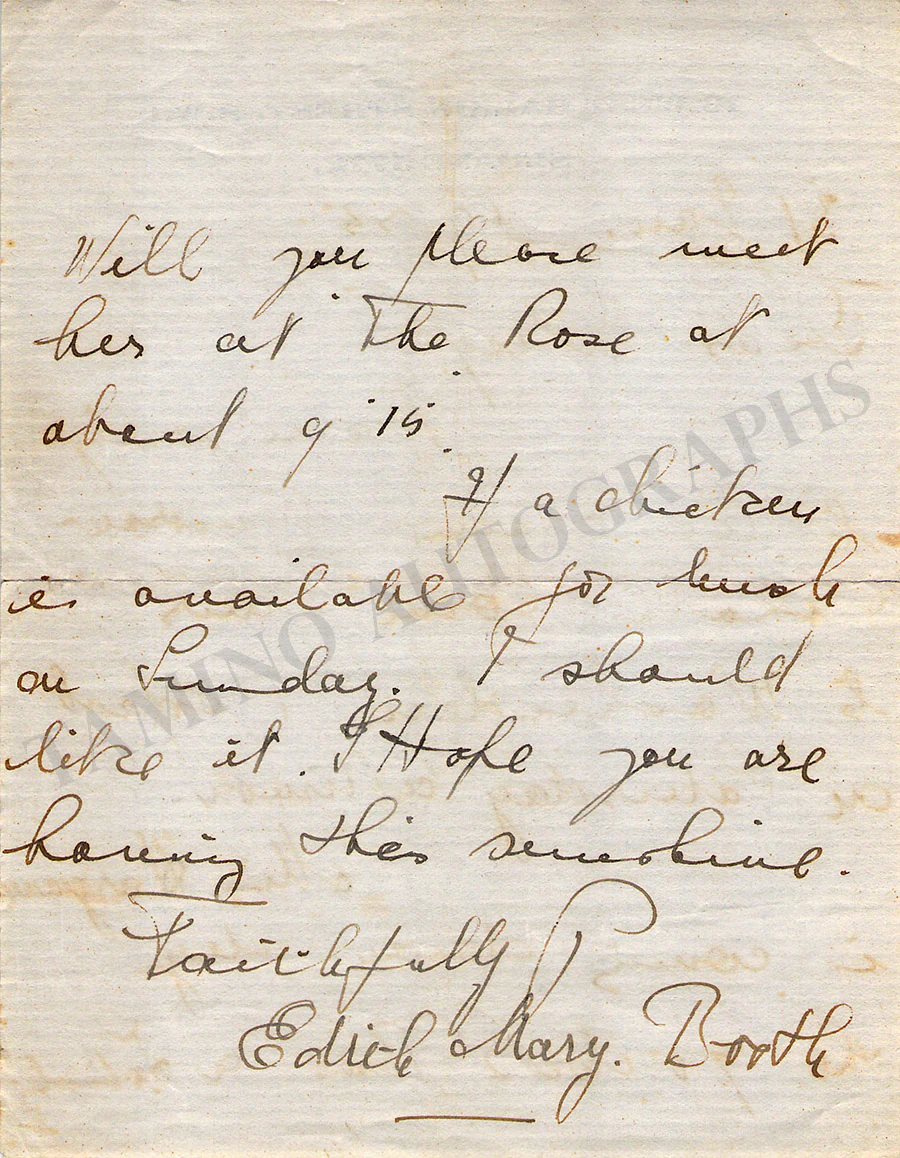 Evans, Edith - Autograph Letter Signed 1934 - Image 2