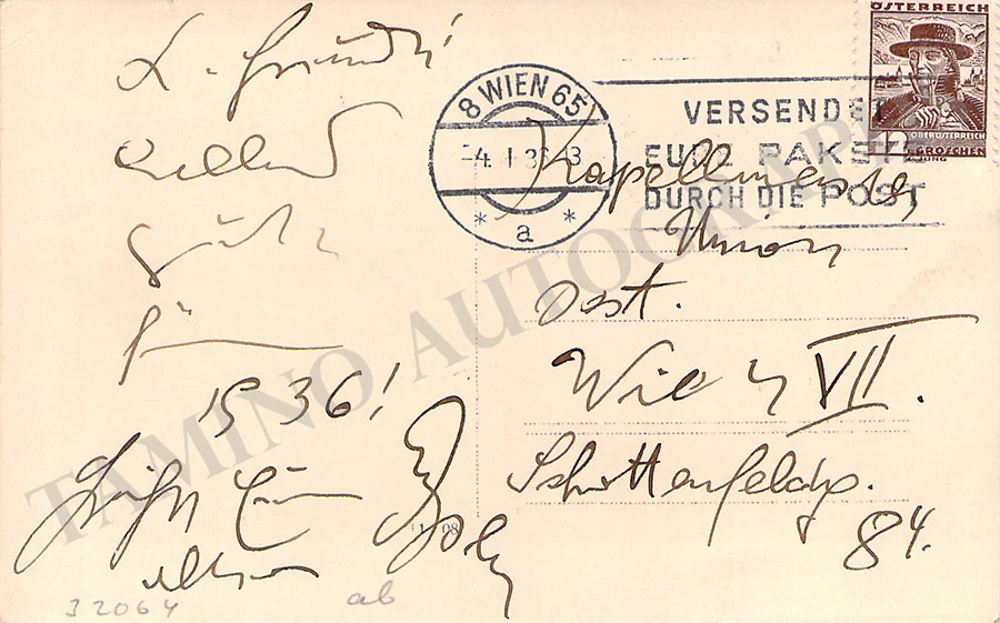 Eysler, Edmund - Signed Photograph 1936 - Image 2
