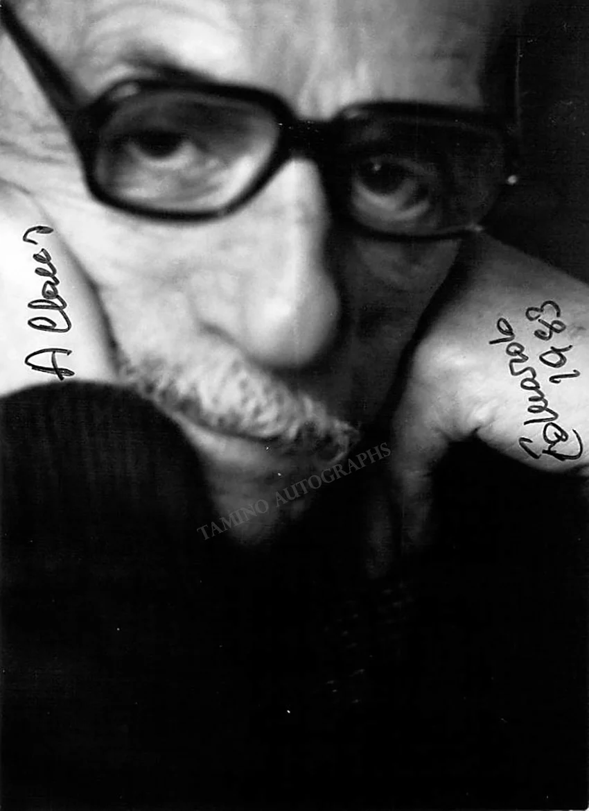 De Filippo, Eduardo - Signed Photograph 1983