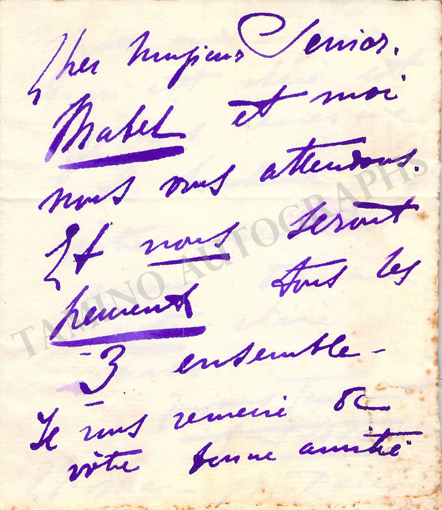 Duse, Eleonora - Autograph Letter Signed
