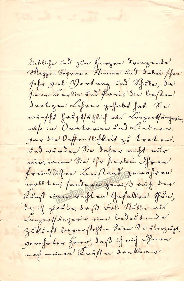 Naumann, Emil - Autograph Letter Signed 1857 - Image 2
